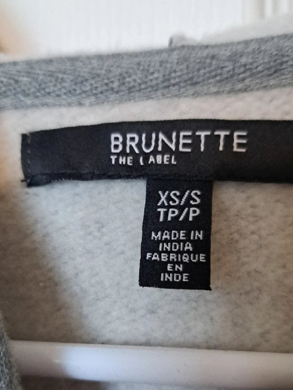 Brunette The Label "BLONDE" Gray Hooded Sweatshirt Dress - Picture 3 of 6
